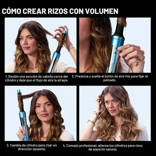 Vista 4 de BaBylissPRO The Style/Switch 5-in-1 Air Styling and Drying System, Ionic Lightweight Multi-Styler Hot Air Styler