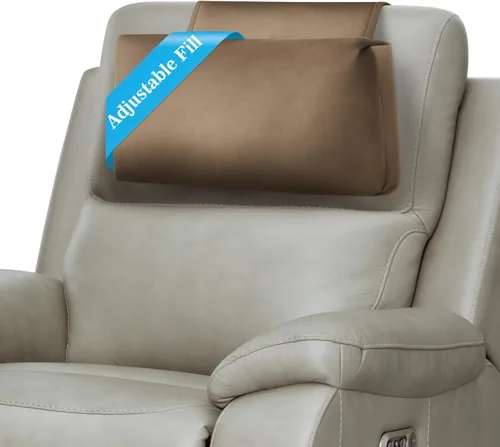 Vista 18 de Almohada para Reposacabezas de Sillón Reclinable, Almohada de Soporte Ajustable y Cómoda para Cuello y Cabeza, Reposacabezas de Terciopelo Suave