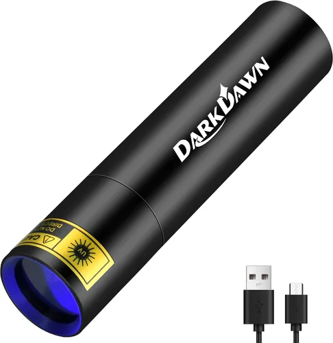 Vista 8 de DARKDAWN Lámpara ultravioleta de madera de Blacklight de las linternas D15-UV 395nm 1-Pack