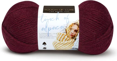 Vista 10 de Lion Brand Yarn Hilo Touch of Alpaca (1 madeja), color negro