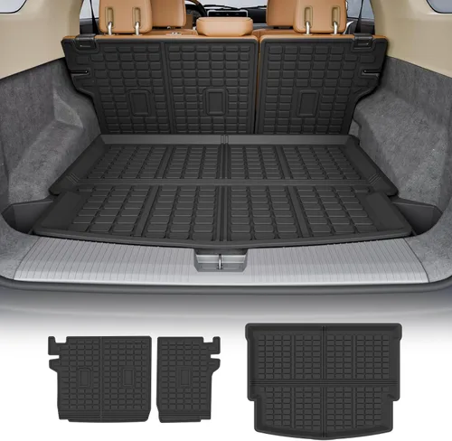 Vista 28 de Rongtaod Alfombrilla para maletero y respaldo para Jeep Grand Cherokee L