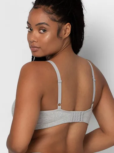 Vista 4 de Smart & Sexy Brasier cómodo de algodón con cuello redondo sin forro para mujer