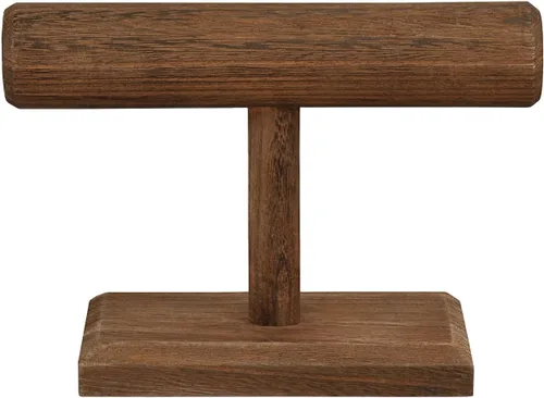 Vista 4 de Mostrador de pulseras hecho de madera con diseño antiguo marca Ikee 7 78" largo x 2 78" profundidad x 5 12" altura