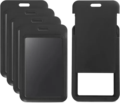 Vista 15 de Soporte retráctil para tarjetas de identificación con cordón separable, carrete de credencial resistente, llavero desmontable, soporte para tarjetas
