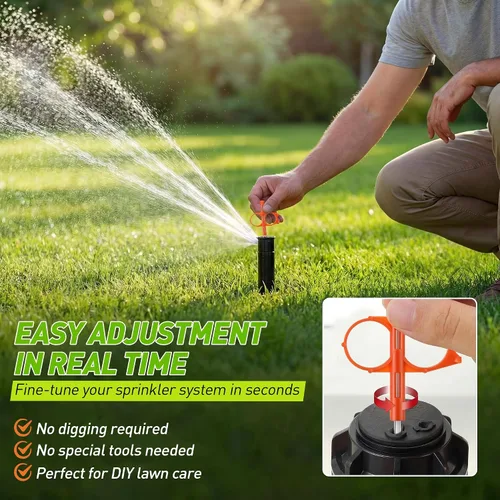 Vista 7 de 5 llaves de aspersor compatibles con cabezales de rociador Hunter Rotor Naranja