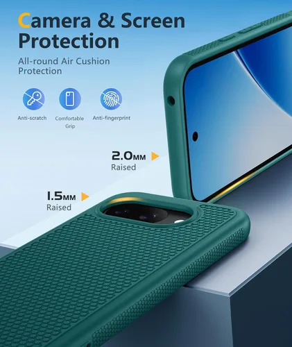 Vista 136 de FNTCASE Funda para iPhone 17 Pro: Fundas delgadas translúcidas de color azul claro compatibles con MagSafe, protección completa de la cámara