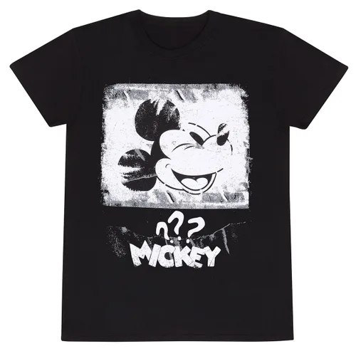 Vista 2 de Camiseta de Manga Corta Unisex Mickey Mouse Poster Style Negro