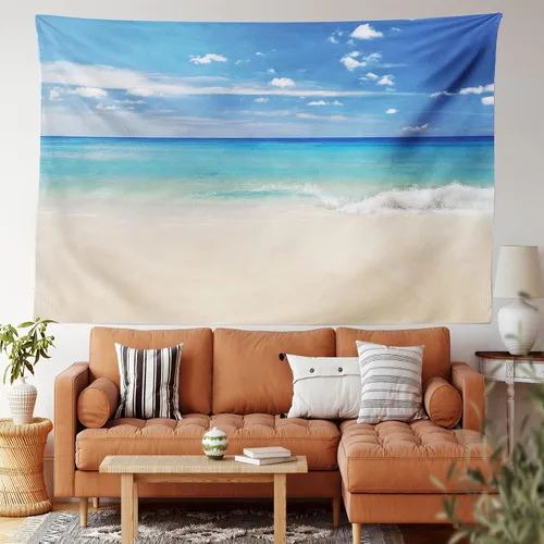 Vista 11 de Ambesonne Tapiz hippie, abrazo de hongos de ensueño y árbol de la vida místico y mandal verde, decoración de tela para colgar en la pared