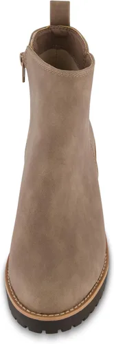 Vista 3 de CUSHIONAIRE Botas de cuña Ilena para mujer + espuma viscoelástica, anchos disponibles, Negro