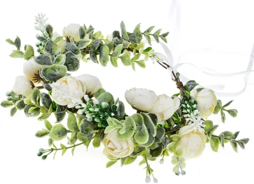 Vista 3 de Vividsun - Corona floral para el pelo diseño floral festivales bodas