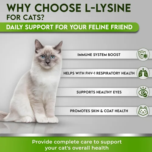 Vista 4 de Trulysine L-lisina para gatos Polvo oral de apoyo inmunológico de 4 oz/100 g – Gatos y gatitos de todas las edades, estornudos, secreción nasal