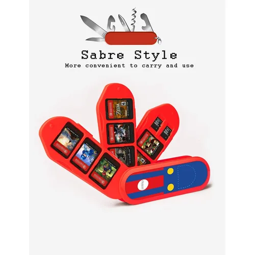 Vista 3 de Game Card Case for Nintendo Switch,Deformable Expandable Game Card Holder,Creative Game Card Storage Box, Switch Game Card Organizer with 8 NS Card