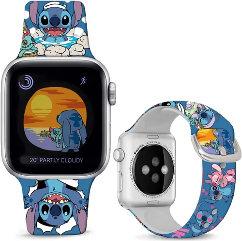 Vista 14 de Correas de reloj de silicona suave compatibles con Apple Watch de 1.496 in 1.575 in 1.614 in 1.654 in 1.732 in 1.772 in 1.811 in 1.929 in Ultra 2