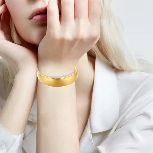 Vista 6 de ENSKEFEN Pulseras de oro de 14 quilates para mujer, pulsera deslizante ajustable para mujer, pulsera de cadena de oro