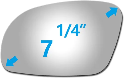 Vista 3 de Reemplazo de vidrio para espejo del lado del conductor, compatible con Volkswagen Beetle vw 2001, 2002, 2003, 2004, 2005, 2006, 2007, 2008, 2009