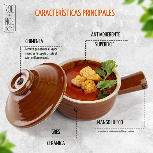 Vista 2 de Roe & Moe Olla para huevos – Antiadherente, cerámica para microondas con tapa de chimenea y mango hueco. Reimagina el desayuno con huevos perfectos