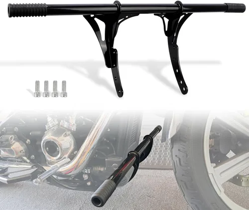Vista 7 de Estriberas de pasajero con barra antivuelco para Harley Softail Street Bob, Low Rider y Heritage Classic 2018-2024 Control deslizante del marco