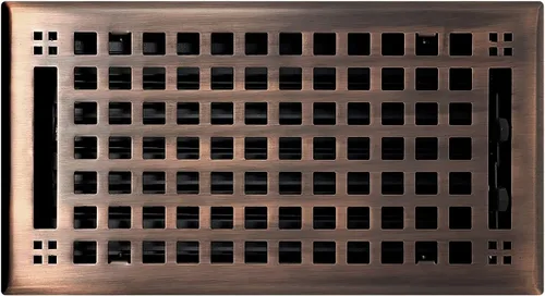 Vista 8 de Madelyn Carter Cubierta de ventilación de estilo artesanal contemporáneo, interior de acero fundido sólido, controla el flujo de aire, 2 x 10 Blanco