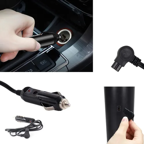 Vista 4 de Tazas de café de viaje para automóvil de 24V/12V, taza con control de temperatura para automóvil, taza inteligente calentada, ajusta temperatura