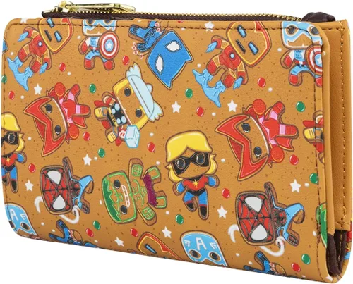 Vista 4 de Loungefly Mini mochila Varios colores Cartera de pan de jengibre Marvel