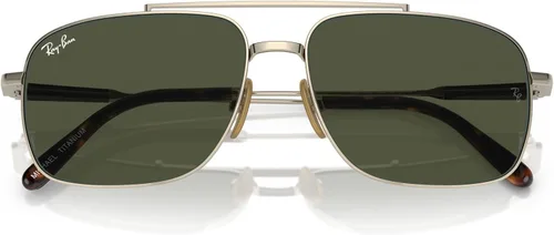 Vista 5 de Ray-Ban Women's Rb8096 Michael Titanium Rectangular Sunglasses