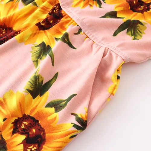 Vista 3 de AWIBMK Vestidos para mamá y yo, conjunto de ropa con cuello en V a juego para madre e hija