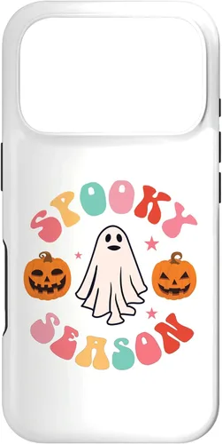 Vista 30 de Retro Halloween Cute Ghost Spooky Season Funny Case for iPhone 17