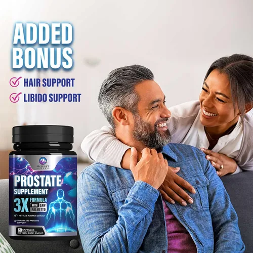 Vista 7 de Suplementos para la Salud de la Próstata para Hombres 1000mg - 3X Fuerza con Mezcla de Saw Palmetto, Raíz de Ortiga y Complejo de Apoyo de Semilla