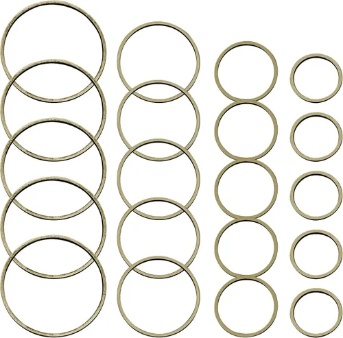 Vista 8 de 70 aros de cuentas para hacer joyas, aretes de aro, accesorios circulares de bisel abierto, marco colgante para manualidades, collar de aretes Oro K
