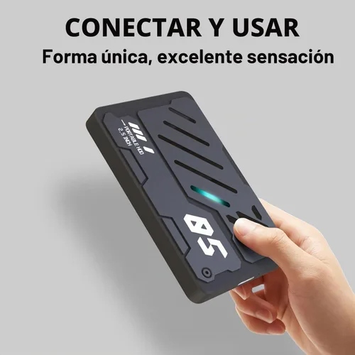 Vista 4 de Disco duro externo portátil ultra delgado USB 3.0 HDD Almacenamiento para PC, portátil, Mac, Xbox one, PS4, PS5 (250 GB)