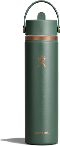 Vista 35 de Hydro Flask Botella de agua – Acero inoxidable aislado – Tapa flexible con popote de boca ancha, antiderrames, a prueba de fugas y recargable