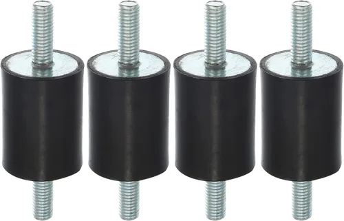 Vista 13 de X AUTOHAUX 4 piezas M8 - Amortiguador aislante de goma antivibración para automóvil, 0.984 x 0.787 in, montaje de bobina de goma, soportes