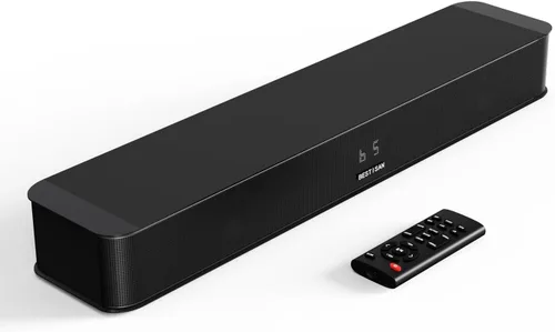 Vista 10 de BESTISAN Barra de sonido de 2.1 canales para TV, compacta de 16.5 pulgadas con subwoofer integrado, entrada ARC/Opt/AUX/USB, aumento de volumen