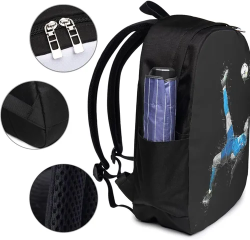 Vista 4 de #7 Mochilas Bolso Portátil Bolsa Bookbag Usb Mochila 17 Pulgadas Para Diario