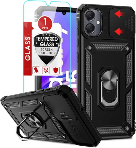 Vista 14 de LeYi para Samsung Galaxy A03S Funda de teléfono, Funda Samsung AO3S con [Paquete de 2] Protector de pantalla, [Calidad militar] Funda protectora