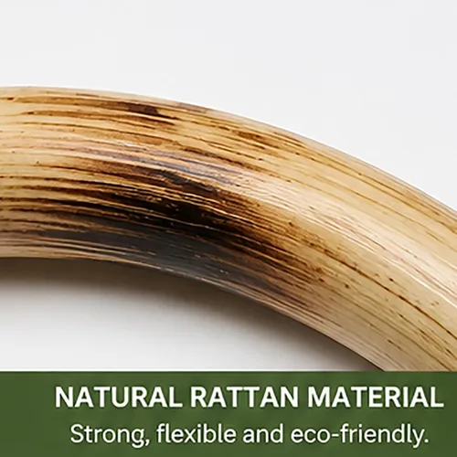 Vista 3 de ZooBoo Wing Chun Anillo de ratán – Anillos de madera natural Wing Tsun Kung Fu Muñequera Equipo de entrenamiento de fuerza de mano Yewen Sau Sticky