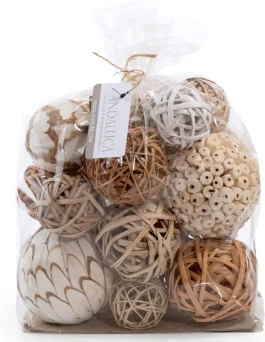 Vista 10 de ANDALUCA Bolsa de relleno decorativa para jarrón con orbes, bolas (azul aguamarina)