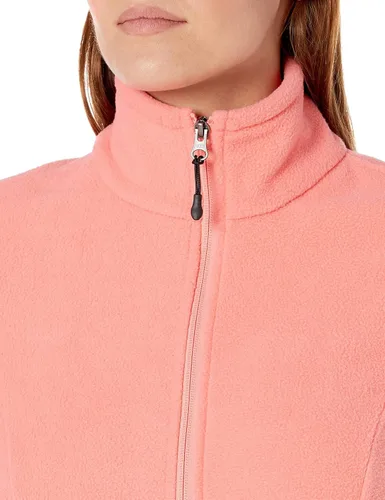 Vista 4 de Amazon Essentials Chaqueta de forro polar con cremallera completa para mujer - Colores descontinuados Rosado coral