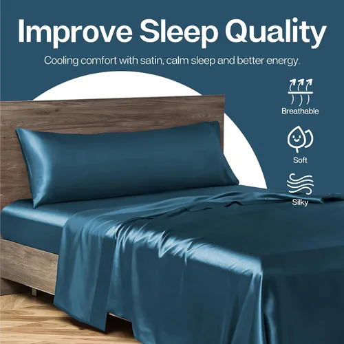 Vista 102 de MR&HM - Funda de almohada de satén