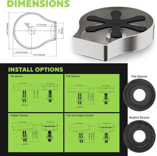 Vista 5 de Homewerks GR001SS Enjuagador de Vidrio para Fregaderos de Cocina, Enjuagador de Vidrio de Barra de Acero Inoxidable