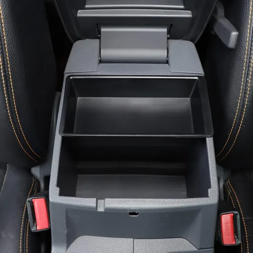 Vista 5 de Para Ford Ranger EVEREST 2019 2020 2021 2022 caja de reposabrazos, caja de almacenamiento central, bandeja organizadora accesorios