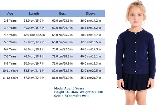 Vista 7 de SMILING PINKER cardigan de cuello redondo para niñas