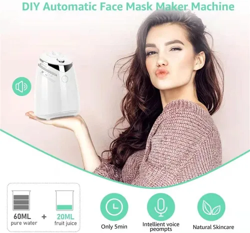 Vista 4 de Máquina para fabricar mascarillas faciales, máquina profesional de mascarillas faciales de bricolaje, máquina automática de mascarillas faciales