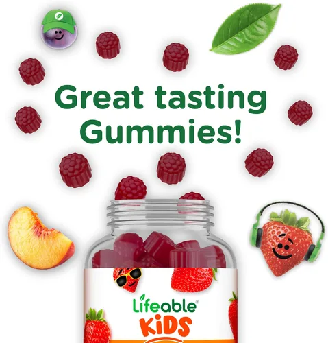 Vista 7 de Lifeable Gomitas de zinc para niños 15 mg Suplementos de zinc para niños de gran sabor Vitaminas vegetarianas de zinc sin OMG para una piel