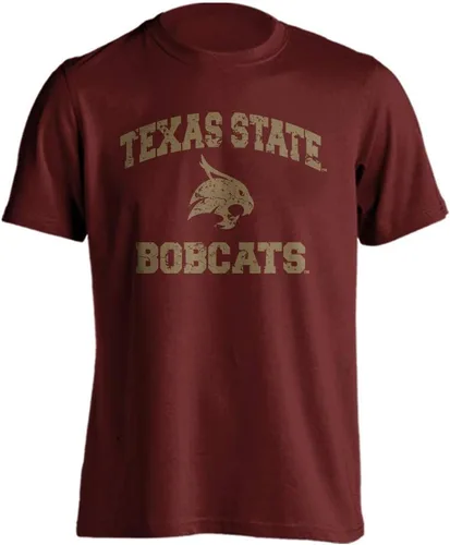 Vista 82 de Sport Your Gear NCAA Camiseta de manga corta retro con licencia oficial de aspecto desgastado para el día del juego, camiseta de espíritu deportivo