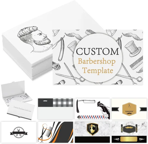 Vista 16 de Tarjetas de visita comerciales personalizadas con logotipo, personalizadas imprimibles de doble cara, tarjetas de visita personalizables 1000 500