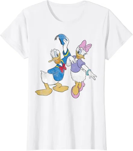 Vista 12 de Disney Mickey and Friends Donald and Daisy - Camiseta desgastada Blanco
