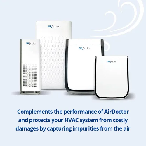 Vista 7 de AirDoctor Filtro plisado MERV 14 HVAC disponible en 6 tamaños. Captura el 96% de los contaminantes de 1 a 3 micras de tamaño. Captura las impurezas