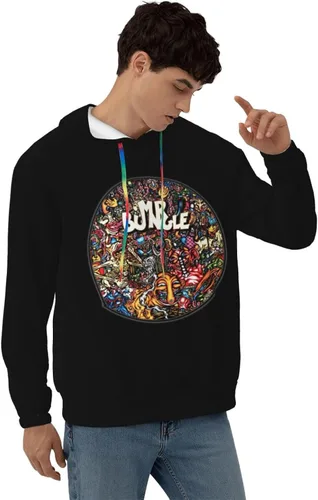 Vista 5 de LOTIKS Mr Bungle - Sudadera con capucha para hombre, casual, manga larga, sin botones