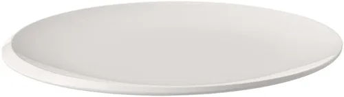 Vista 2 de Villeroy & Boch - Plato NewMoon Gourmet, plato moderno para ocasiones especiales, porcelana premium, apto para lavavajillas, 12.6 pulgadas, blanco